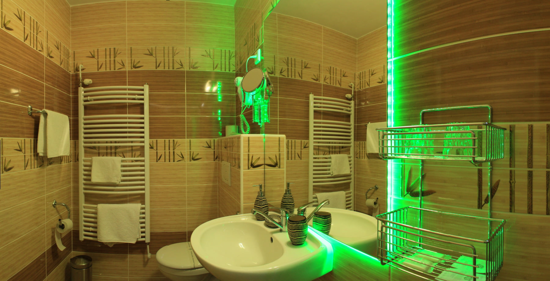 Bambusový pokoj koupelna
