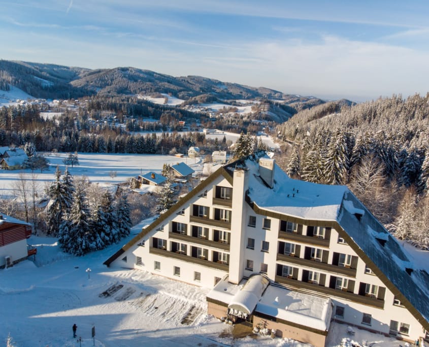Hotel Mesit v zimě